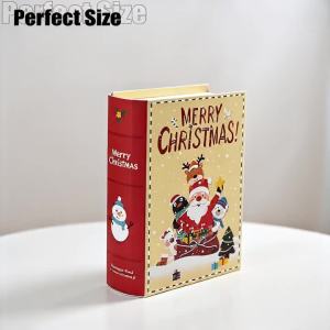 Christmas Cookie Boxes 5Pcs Small Treat Boxes Candy Goody Sweet Boxes for Christmas Favor Bag Filler Holiday Party Supplies