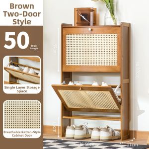 Slim High Capacity Space-saving Easy Storage Shoe Cabinet