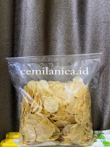 Cemilanica.id - Opak Mentega Mentah 1kg Opak Singkong Opak Mini Kecimpring Keripik Opak Asin Gurih Renyah