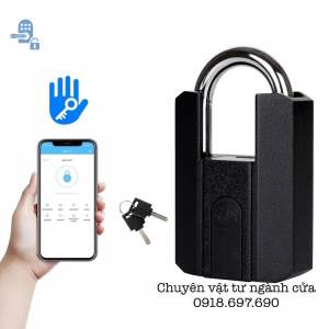 [App TT LOCK ] Ổ khoá móc  bấm vân tay chống nước