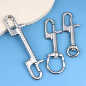 ●Dual Head Marine Diving D Ring Snap Hooks With Swivel Bolt Snap Hook Clip 316 Stainless Steel Oval Swivel Spring Snap Hook