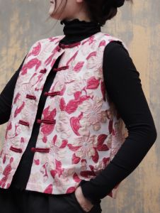 Original Cotton Polyester Embroidered Chinese Ethnic Loose Casual Womens Vest Spring Autumn Outerwear Top Women Loose New