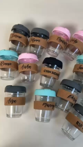 [SG] Personalised Customised Glass Cup with Cork Band Birthday Gift Teachers Day Gift Proposal Gift