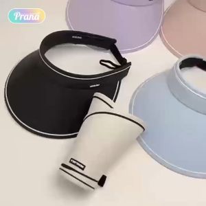 Hayylife topi matahari lipat - topi musim panas untuk wanita sebagai perlindungan dari sinar matahar topi lipat besar portable lucu untuk penutu wajah yang digunakan di luar ruangan PN-FAC5076