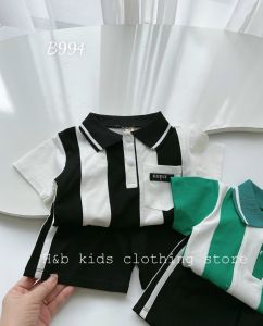 Đồ  Bộ cộc tay bé trai kiểu sơ mi chất vải cotton mềm co giản đi chơi đi học 10-20kg