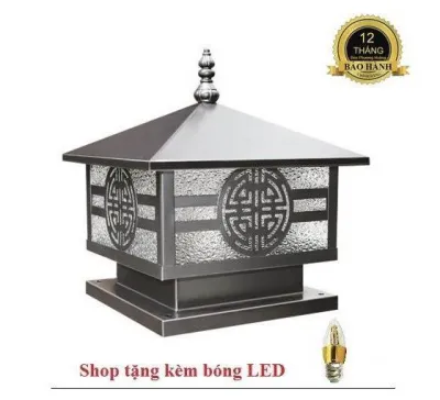 Đèn trụ cổng đèn ngoài trời đèn cổng chùa Hình vuông/sông hỷ