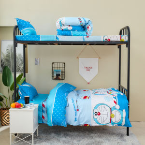 Student Dormitory Single 3 PCs Set Bed All Cotton Pure Cotton Bed Sheets Quilt Cover Quilt Bedding Set Four-Piece Set Six-Eight