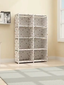 Rak Buku Portable Serbaguna 5 Susun -Warna Rak Buku Murah Kokoh Kuat Kamar Sepatu Baju Dapur Kamar