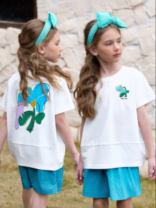 PPTOWN | Antibacterial Girls T-Shirt Short Sleeve