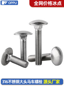 OPPU | 316 Stainless Steel Round Head Carriage Bolt Square Neck DIN603