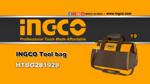 INGCO 19 INCH TOOL BAG WITH 6 POCKETS OUTSIDE + 8 INSIDE HTBG281928