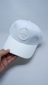 Topi baseball stoneisland import pria wanita logo embroidered full tag free box