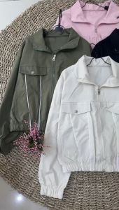 JAKET PARASUT STRIP ONE IMPORT BJT