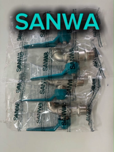 SANWA ก๊อกแฟนซีสนาม สีเขียว ก๊อกน้ําสําหรับต่อสายยาง 1/2 นิ้ว (4หุน) รุ่น CK15F