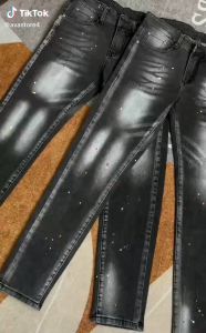 Quần bò jean nam dài đen họa tiết đơn giản phong cách chất jean co giãn tốt chuẩn form bền đẹp giá tốt 25/06