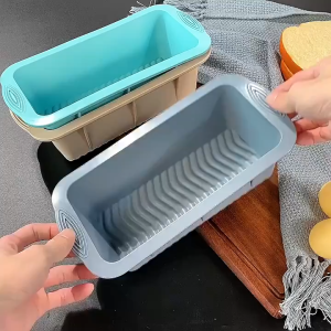 Silicone Loaf Toast Molder Rectangular Non-stick Baking Bread Loaf Pans DIY Bread Tray Oven Tray Kitchen Baking 