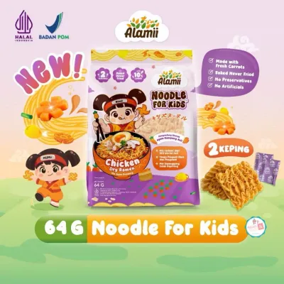 ALAMII Noodle For Kids 64g | Mie Mi Sehat Bernutrisi untuk Anak 2Th+ | Bebas MSG dan Pengawet