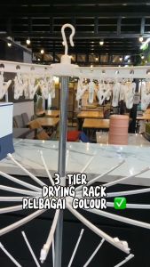 ⚡️LIKE BUG⚡️3 Tier Drying Rack | Foldable Drying Rack | Ampaian Baju Baby | Ampaian Penyidai Baju