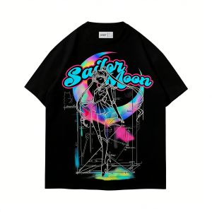 Bandai | Japanese Anime Girl Warrior Shui Bingyue Transforms Into A T-shirt with Popular Instagram and Pure Cotton Short Sleeved Shirt