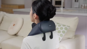3204n Neck and Shoulder Massager with Hot Compress Wireless Hand Simulation Kneading Neck Pain Relief Muscle Relaxation