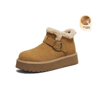 Warm Lined Winter Snow Boots Thick Soles