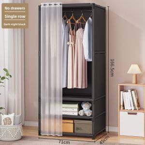 Bedroom Floor Standing Clothes Rack Dustproof Assembly Storage Clothes Hanger Home Use Cabinet Combination Storage Rack