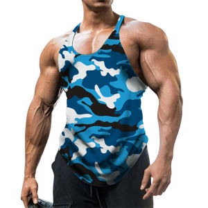 Áo Ba Lỗ Thể Thao Thường Ngày Camouflage Vest Thể Dục Ngoài Trời Áo Thun Nam Mùa Hè Cổ Tròn Dáng Rộng
