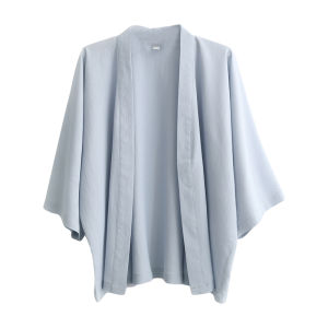 Retro Japanese Style Loose Womens Summer Spring Sun Protection Shirt Thin Cardigan Outerwear V-neck Short Sleeve Top