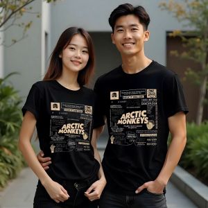 Baju Kaos Musik Band Arctic Monkeys bahan 24s super tebal