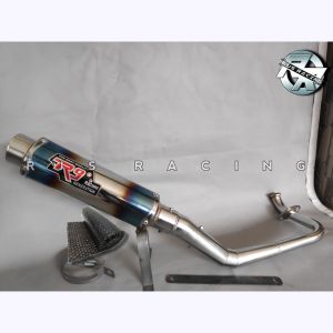 Knalpot Racing R9 MUGELLO FULL SYSTEM BEAT MIO SPORTY MIO Smile MIO M3 Mio J Mio Z XEON GT/RC Xeon Karbu SOUL GT Fino FI Fino Karbu Scoopy Vario Karbu Vario 125/150 NEX Spin Skiwife N MAX LEXY