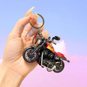 ⭐️【Harley Model】Mini Harley Moto Pendant Pullback Car Keychain Backpack Mobile Phone Tote Bag Decorative Pendant Cool Moto Model Toy
