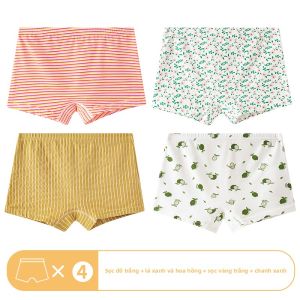 Quần lót bé gái MiiOW Catman bằng cotton kháng khuẩn thoáng khí thoải mái - mùa hè 2025