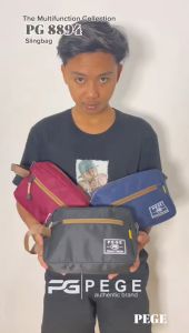 Tas Selempang Bahu Pria Multifungsi 2in1: Tas Slingbag & Pouch