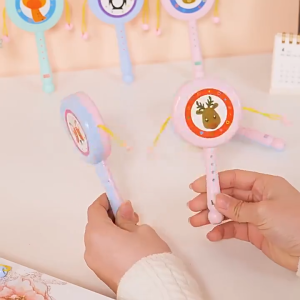 Đồ Chơi Trống Lắc Lục Lạc Đồ Chơi Cho Bé Lục Lạc Cầm Tay Hình Thú Nhiều Màu Phát Triển Giác Quan