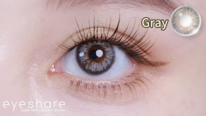 2pcs EyeShare softlens OMG Terjangkau seri Gray/Brown lens lunak lensa kontak Barang dia 14.0mm~14.5mm Suitable for big eyes Alami dan nyaman dipakai