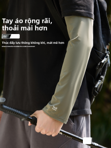 MiiOW | Tay lụa băng chống nắng cho nam mùa hè Tay bảo vệ khi đi câu cá ngoài trời Tay lụa băng chống tia UV Tay bảo vệ khi đạp xe