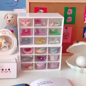 Kotak Mini 9 Laci / DIY Storage Mini Box Kotak Perhiasan Karet