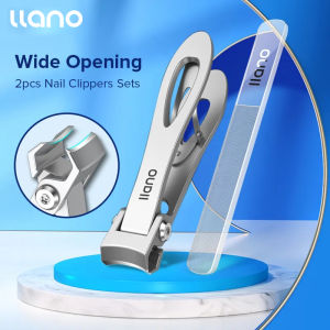 Llano Nail Clippers Stainless Steel Wide Jaw Opening Manicure Fingernail Cutter Thick Hard Ingrown Toenail Scissor Tools