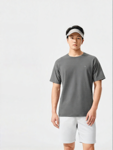Purcotton | Breathable Quick-Dry Mens Crewneck T-Shirt