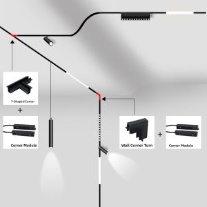 WANLIYANG | Arc Magnetic Track Light No-Main-Light Design LED Embedded Lighting