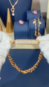 Y553【COD】Fashion Gelang Simple Model Perhiasan Lapis Emas Gelang Wanita Aksesoris Fashion