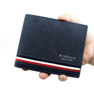 Short Men Wallets Zipper Coin Pocket Slim Card Holders Luxury Male Purses High Quality PU Leather Mens Wallet Money Clips