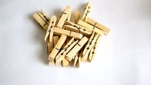 Natural Wooden Clip Mini Clothespins Wood Clip Clothes pins Decorative Photos for Photo Paper Clips Craft Decoration