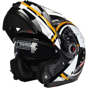 LS2 | Dual Visor Flip-Up Full Face Helmet Fog-Resistant All-Season