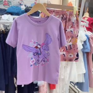 Bộ thun đùi mặc nhà cho bé gái Đồ bộ mặc nhà bé gái hình unicorn