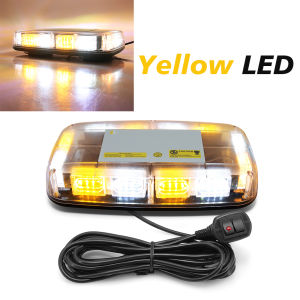 Strong Magnetic Roof Top Strobe Lights 48LED Car Urgent Safety Warning Flashing Light Signal Lamps for Trucks Vehicles 12-24V