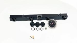 Aluminum K Series High Flow Injection Fuel Rail Kit for Honda K20 K24 Rsx Civic Si Integra Ep3 Fuel Pressure Regulator Gauge Fit
