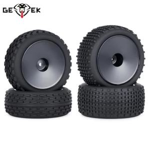 1/10 2WD RC Off-Road Buggy Car Wheel Tires 12mm Hex Front and Rear Tyres for Tamiya Xray Xb2 Serpent Srx2 Tekno Eb410