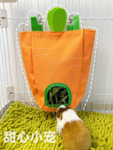 Waterproof Hanging Grass Bag for Rabbits Carrot Feeder Pet Rabbit Feeding Bag Pig Feeding Bag Rabbit Grass Stand