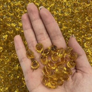 Lucky Yellow Crystal Buddha Coin Decoration Wealth Attracting Prosperity Creative Ornament Retro Style Home Decor Accessories